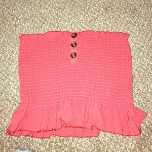 Shein tube top with buttons